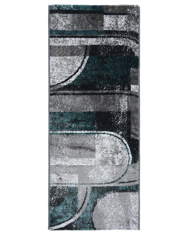 60X150 CM Vienna Runner | Aqua Geometric