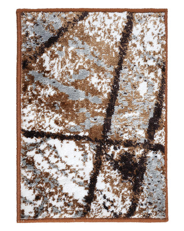 40X60 CM Diamond Doormat | Abstract Brown Grey