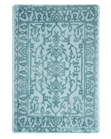 40X60 CM Aura Doormat | Traditional Floral Light Blue