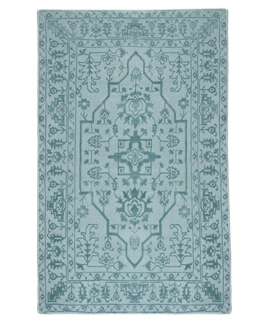 Aura Carpet | Traditional Floral Light Blue