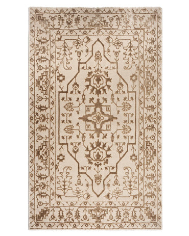 Aura Carpet | Traditional Floral Light Gold