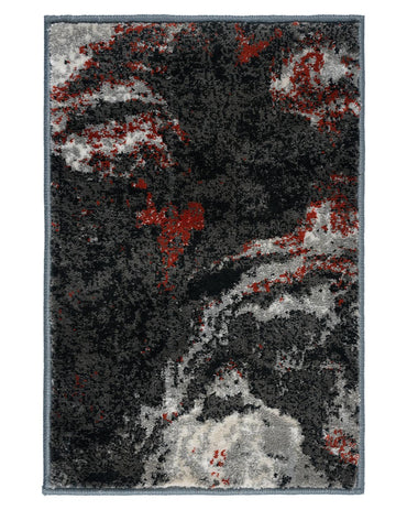40X60 CM Diamond Doormat | Abstract Stone Red