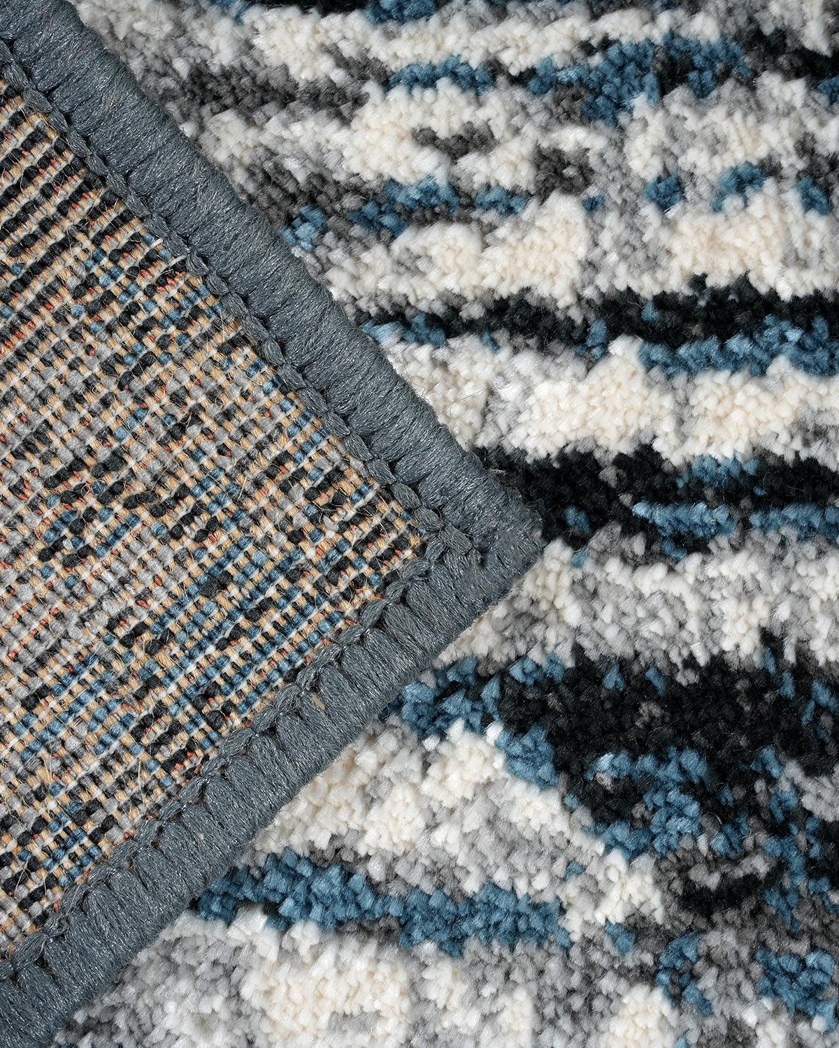 40X60 CM Diamond Doormat | Abstract Blue Red