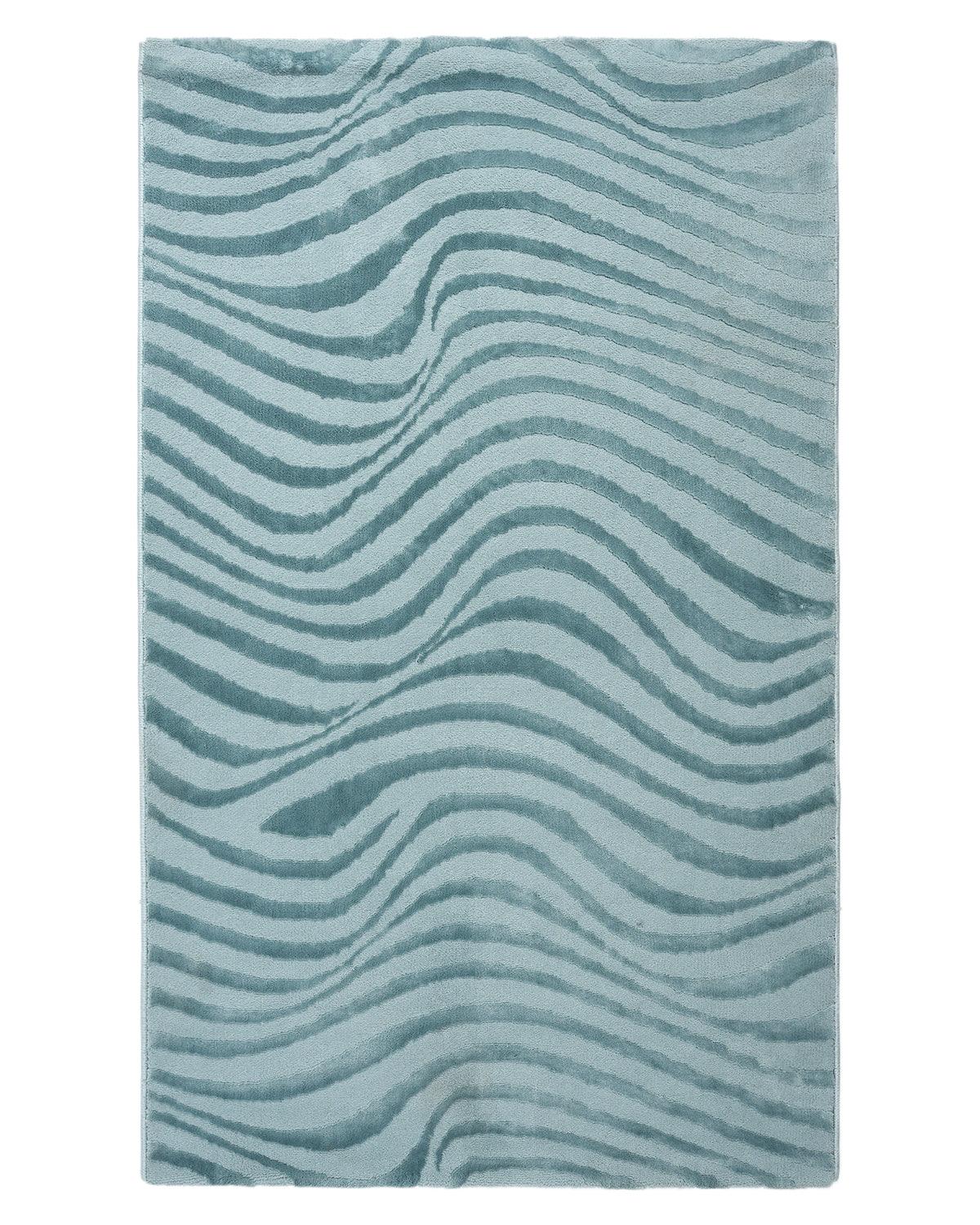 Aura Wave Ripple Aqua Carpet
