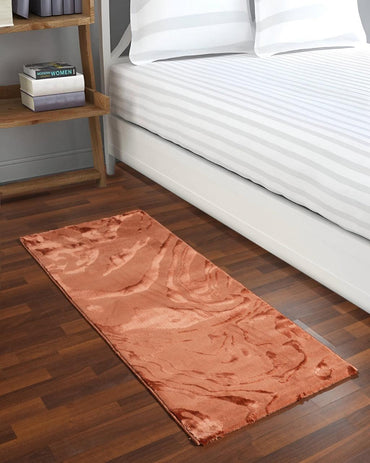 Aura Marble Print Rust Carpet