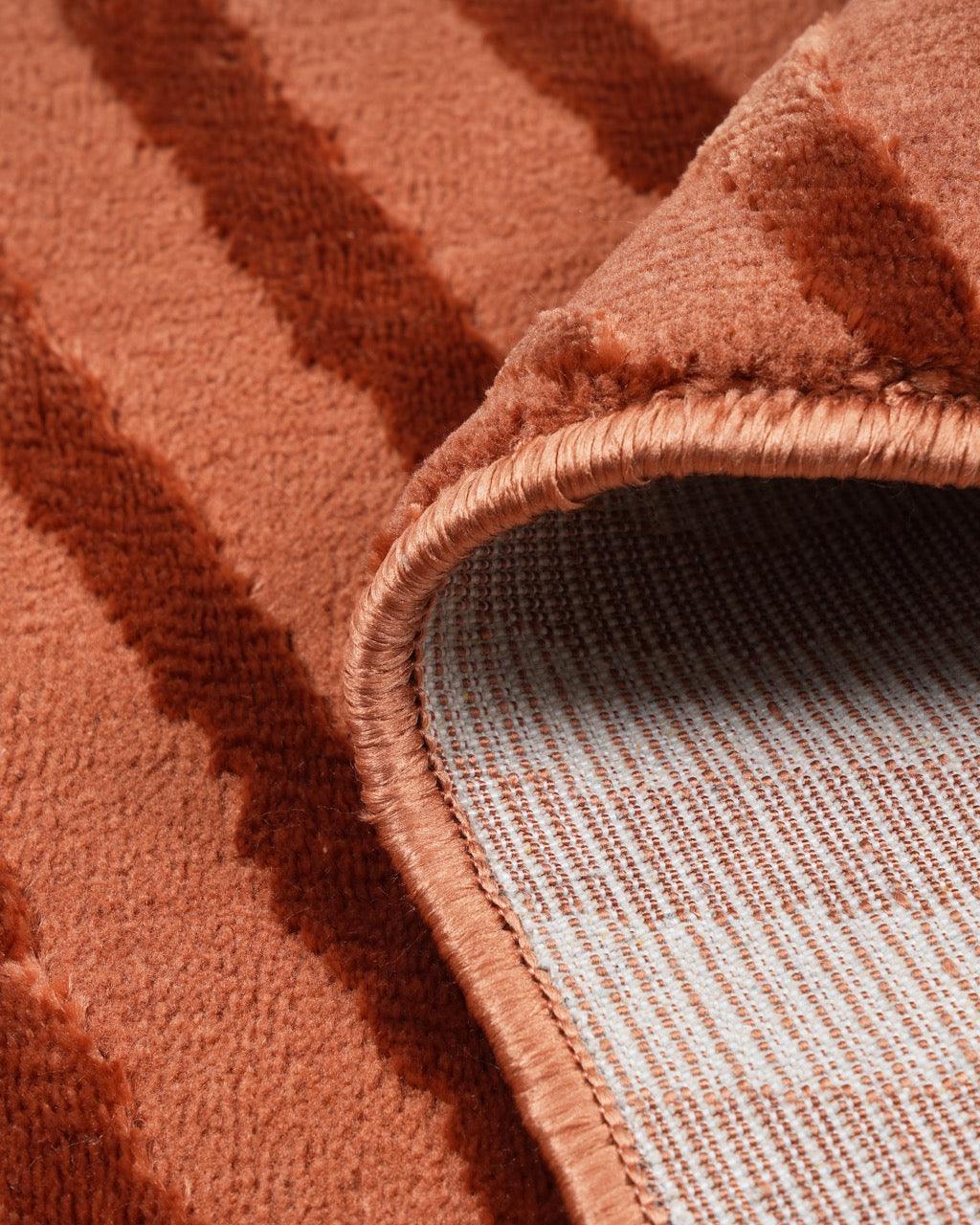 Aura Wave Ripple Rust Carpet