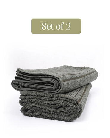 Set of 2 Breeze Bath Towel | Olive