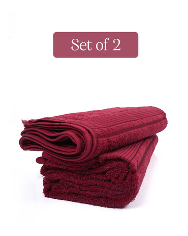 Set of 2 Breeze Bath Towel | Red