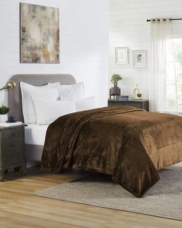 Cosmo AC Blanket | Mocha Glow | Flano Fabric