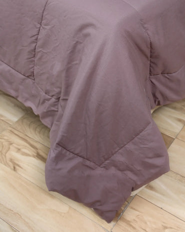 Amelia Reversible Comforter & AC Quilt | Mocha & Vanilla | Box Design