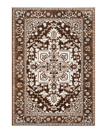 Mystic Gold and Brown Medallion Carpet