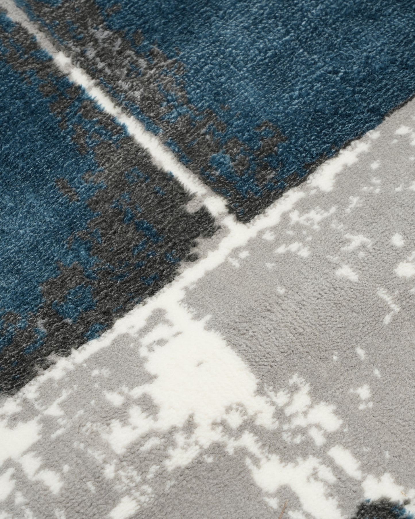 Mystic Aqua & Grey Blocks Carpet