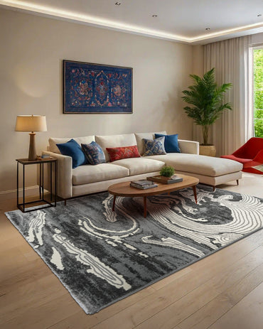Mystic White and Grey Carpet