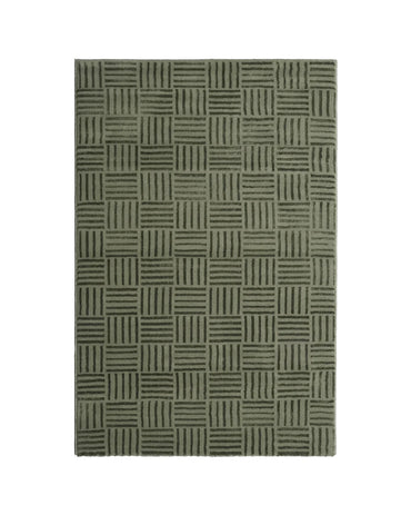 Aura Checkered Green Carpet