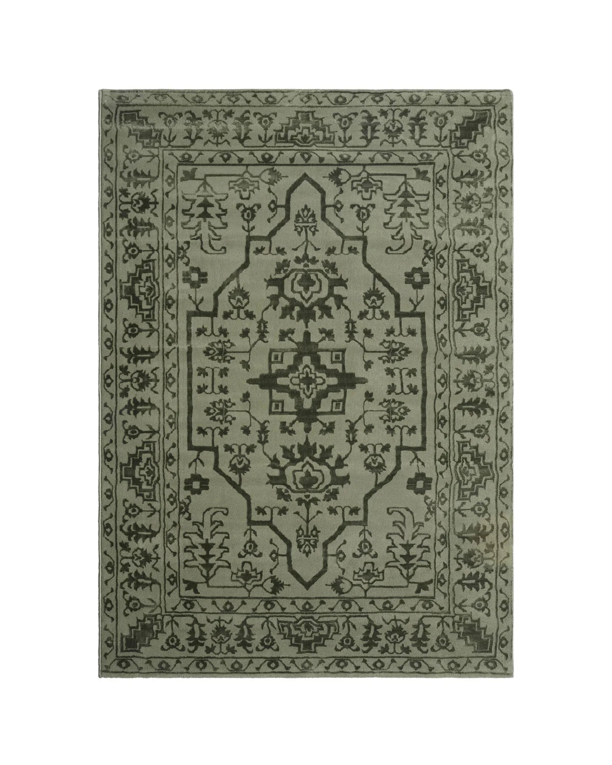 Aura Traditional Green Carpet