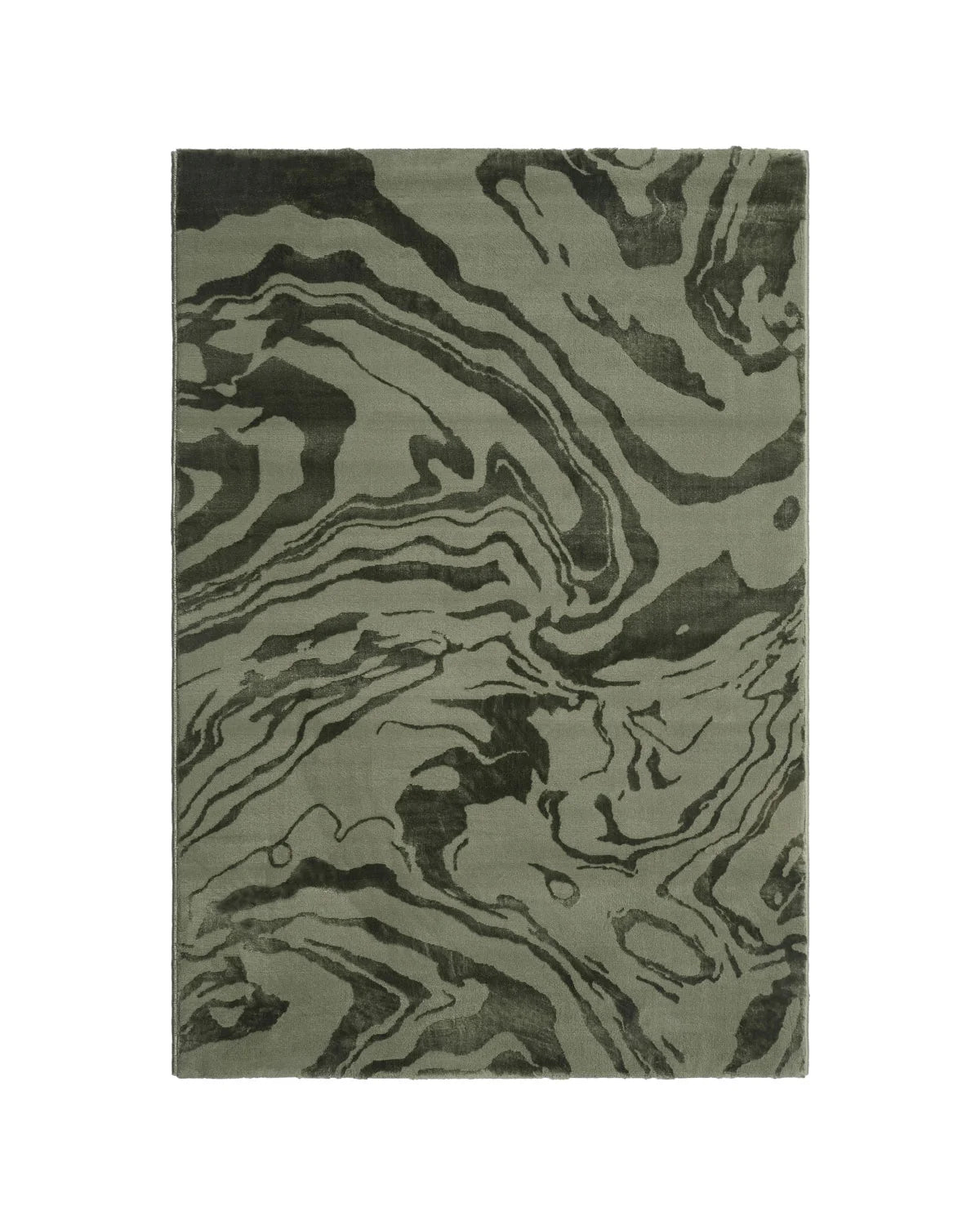 Aura Waves Green Carpet