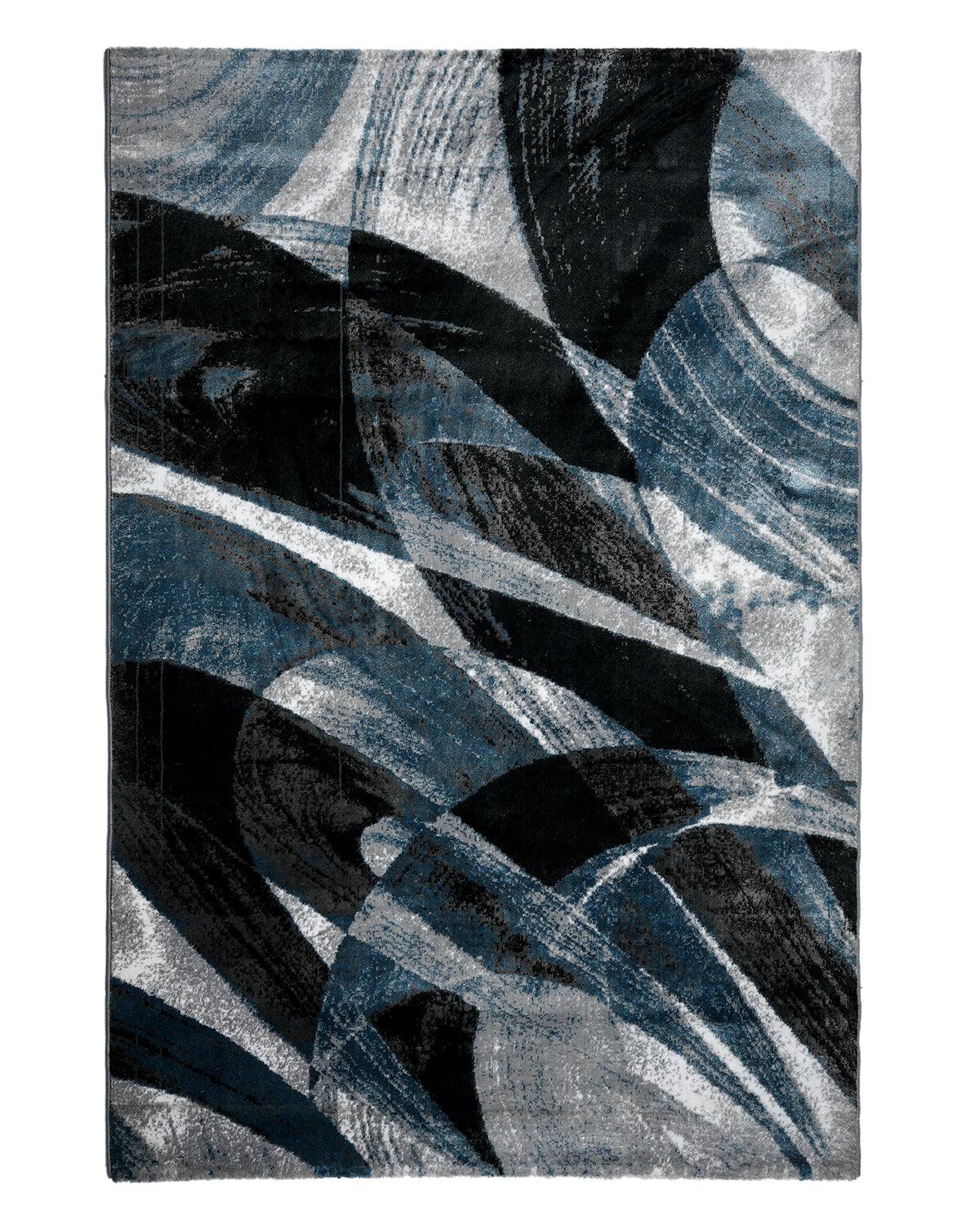 Diamond Circular Waves Aqua Carpet