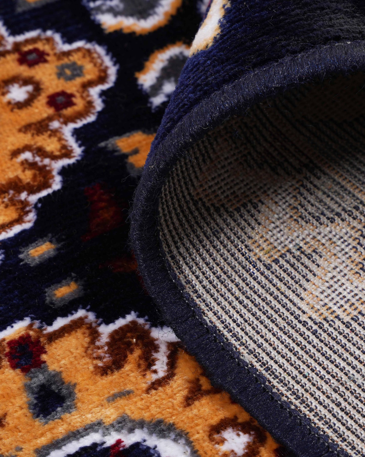 Nour Aqua and Mustard Carpet