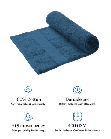 Luxe Living Bath Towel | Navy Blue