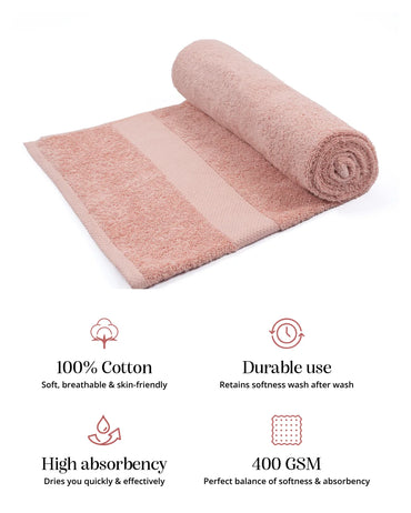 Luxe Living Bath Towel | Peach