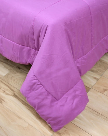 Amelia Reversible Comforter & AC Quilt | Plum & Lilac | Box Design