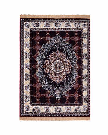 5X7 Ft Persian Legacy Carpet | Beige, Black and Red | 150 X 200 CM