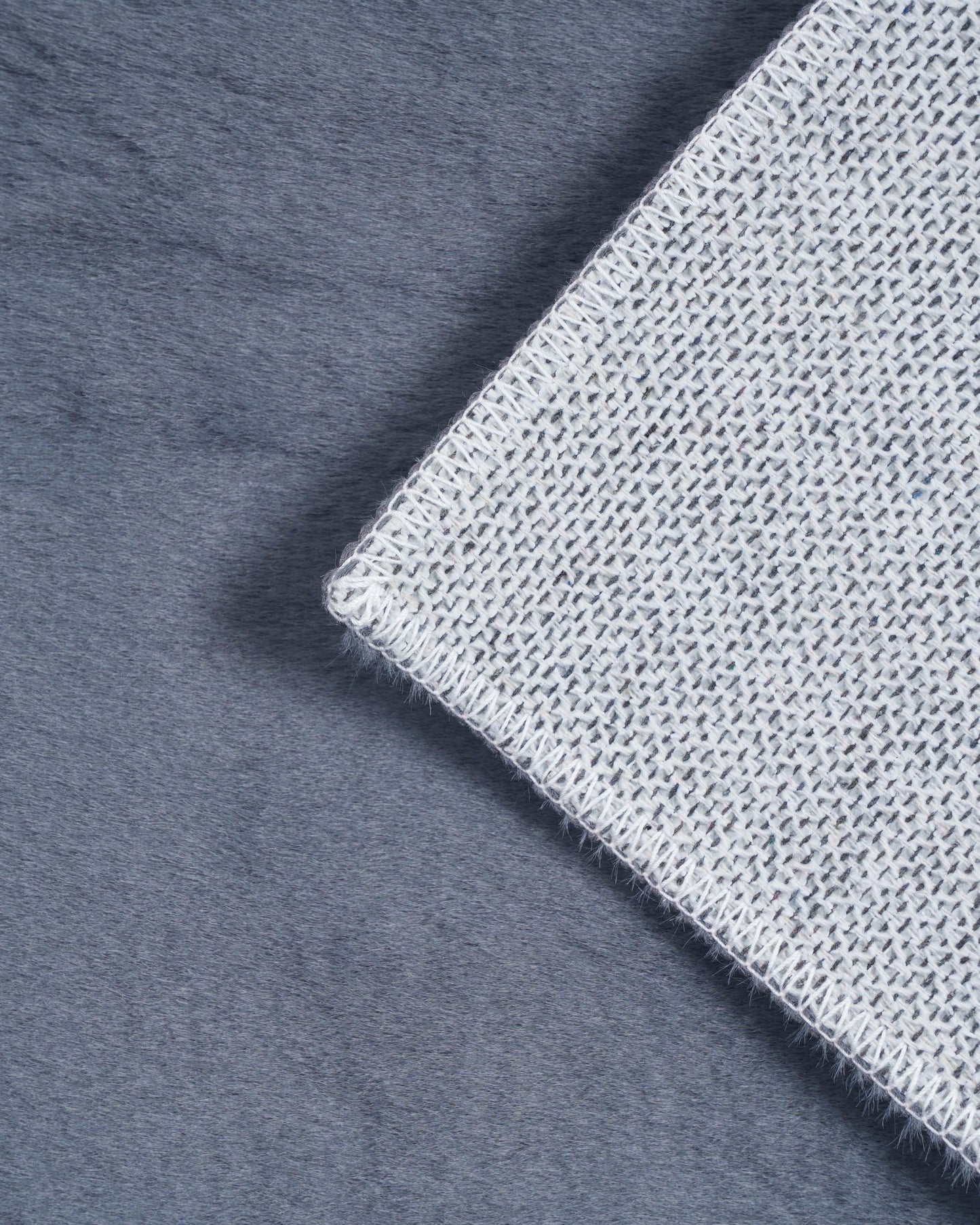Solid Furry Dark Grey Carpet