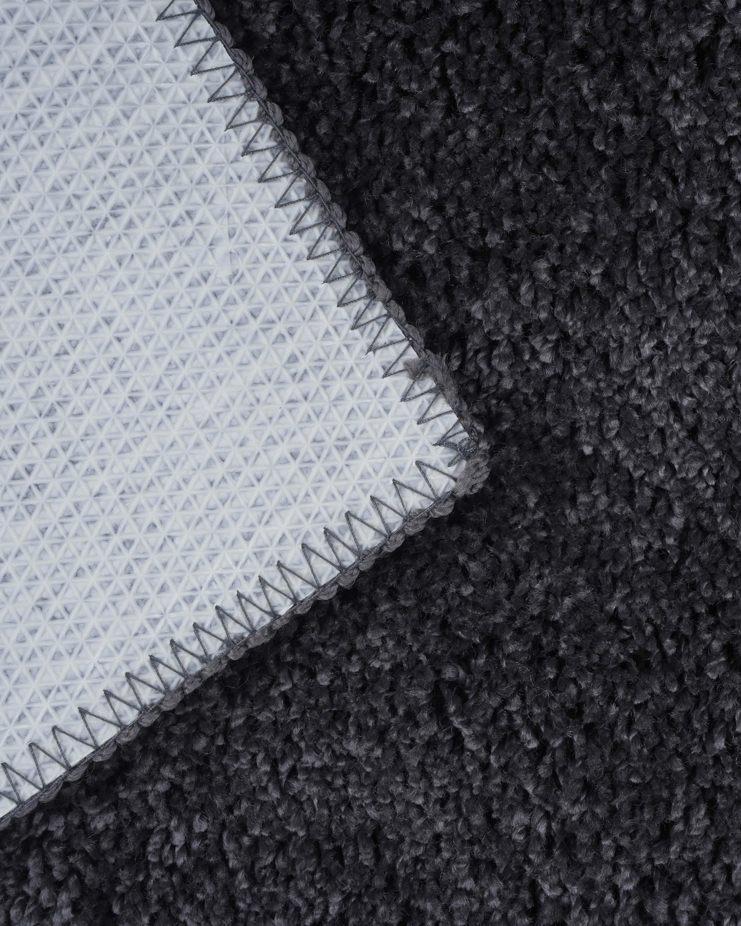 Shaggy Black Doormat (Set of 2)