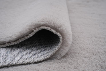 SoftScape LtGrey Rabbit fur Runner