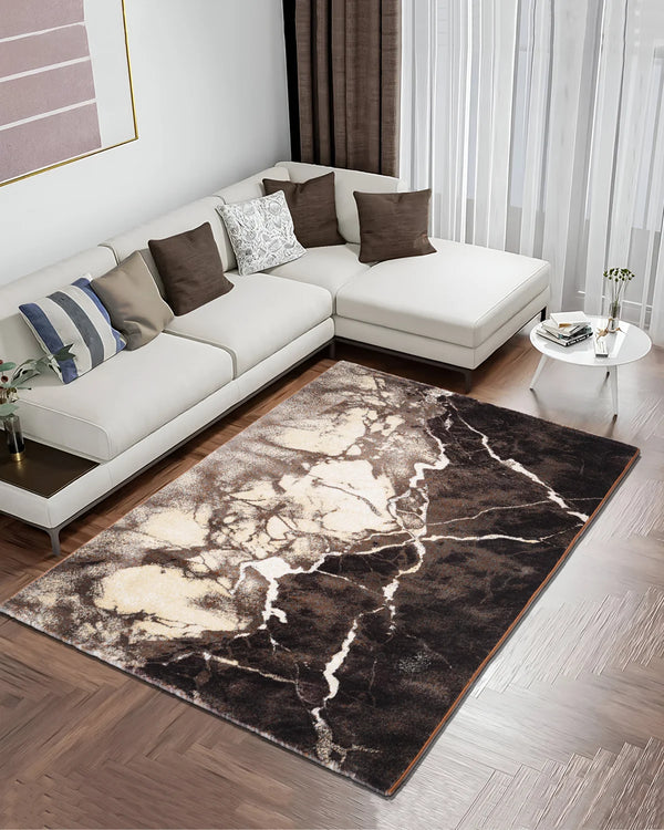 Cosmo Carpet | Coffee and Ivory