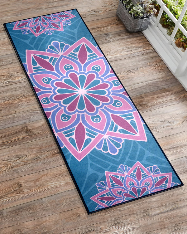Floral Mandala Yoga Mat Online | Grhamoy