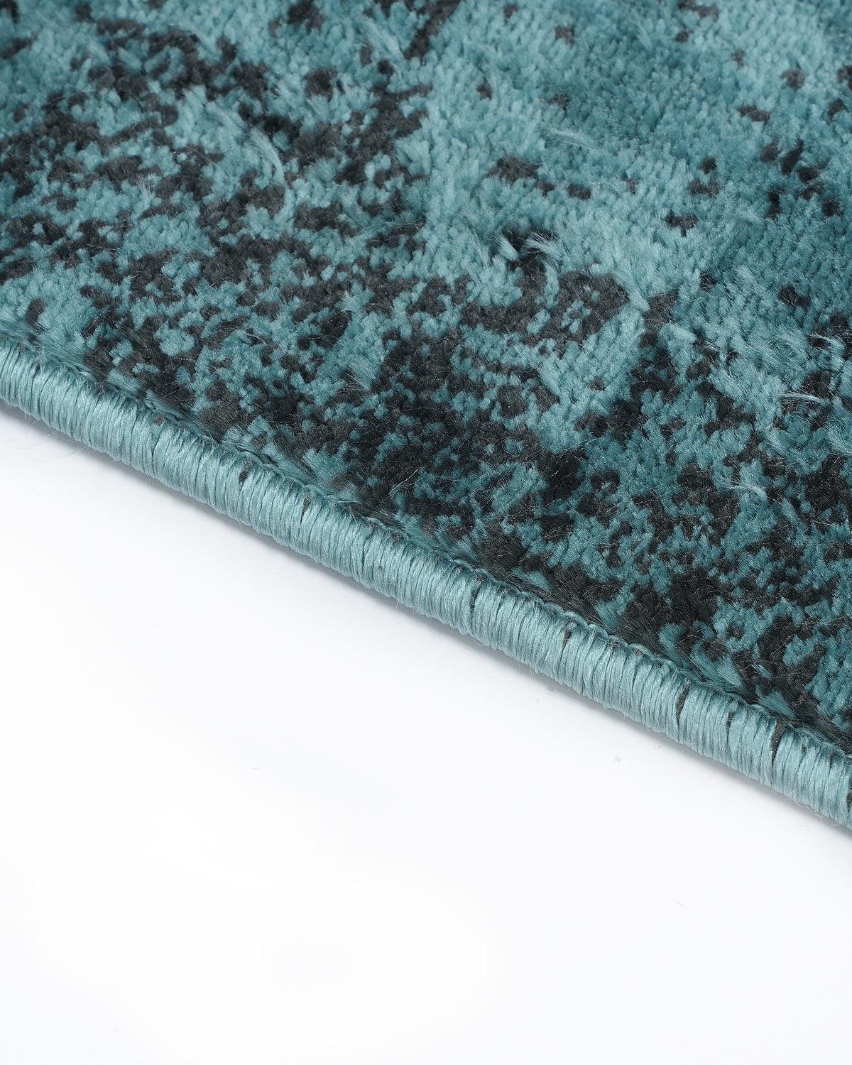 60X150 CM Vienna Runner | Modern Teal Blue and Yellow