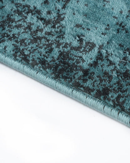 60X150 CM Vienna Runner | Modern Teal Blue and Yellow