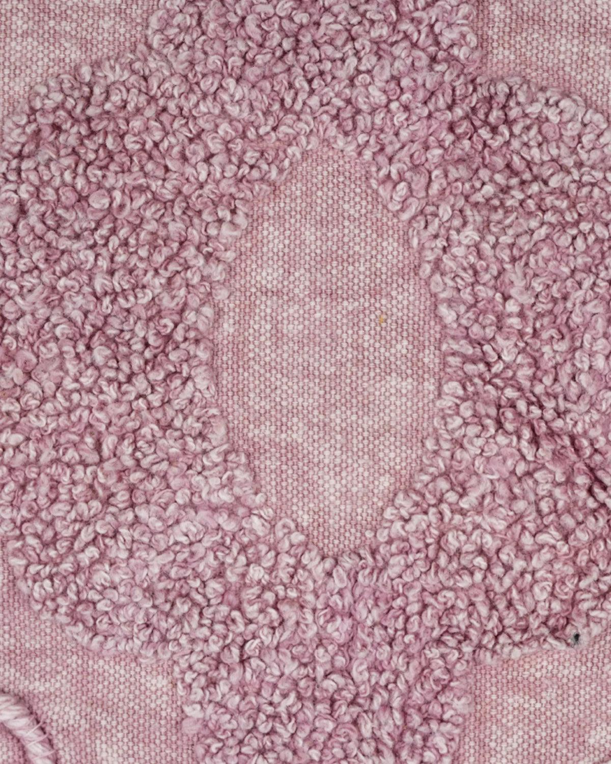 18X18 inch Pink tufted boho cotton cushion covers | Set of 2
