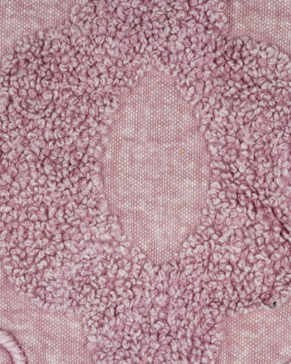 18X18 inch Pink tufted boho cotton cushion covers | Set of 2