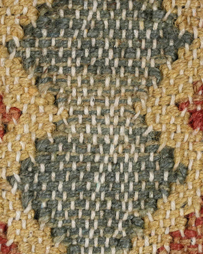 18X18 inch Mustard Red Jute cushion covers | Set of 2