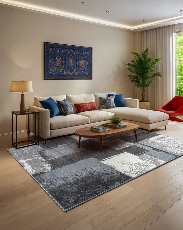 Mystic Collection Rug D12 | Olive & Grey
