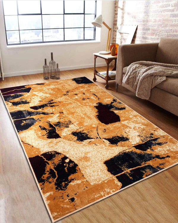 Silvora Rug | Brown & Black | Modern Abstract