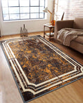 Silvora Rug | Rust & Brown | Modern Abstract