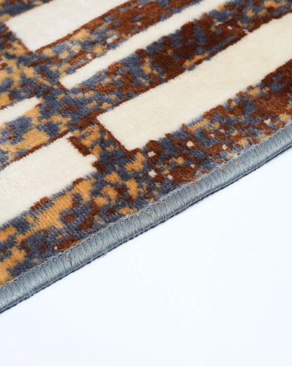 Silvora Rug | Rust & Brown | Modern Abstract