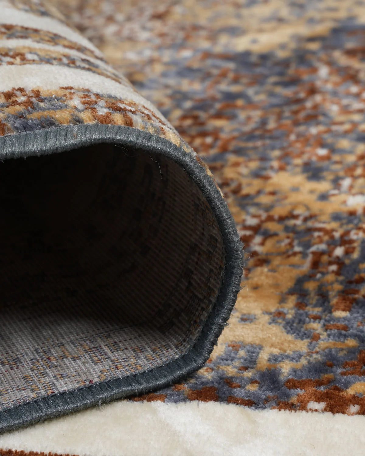Silvora Rug | Rust & Brown | Modern Abstract
