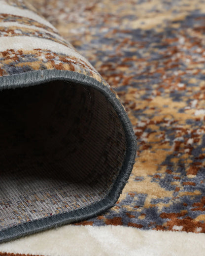 Silvora Rug | Rust & Brown | Modern Abstract