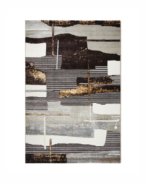 Mystic Abstract Beige Grey Carpet