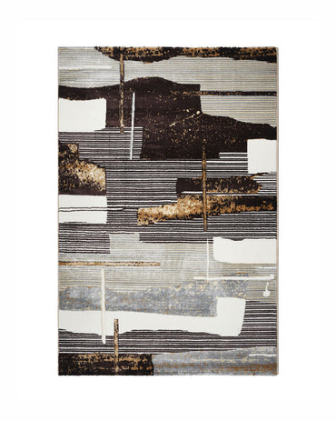 Mystic Abstract Beige Grey Carpet