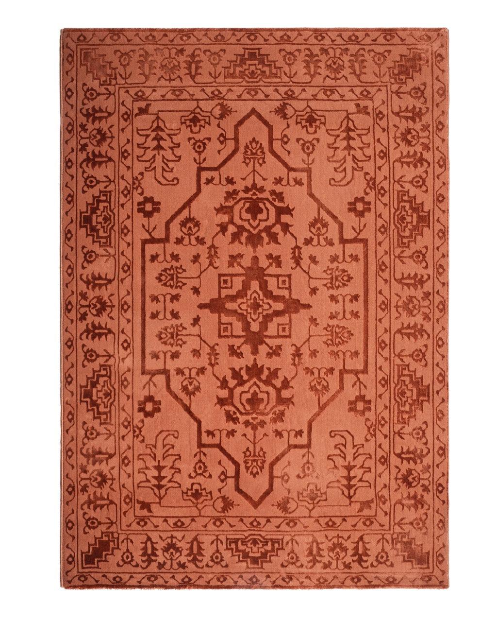 Aura Carpet | Traditional Floral Rust