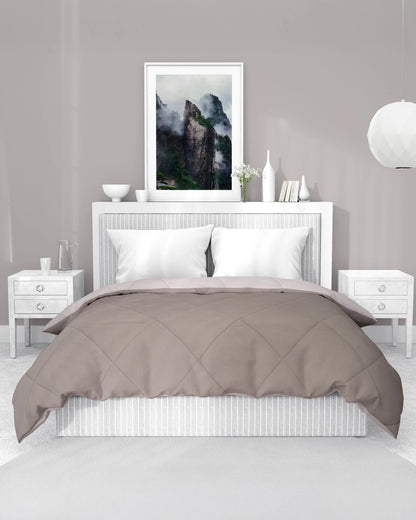 Amelia Reversible Comforter & AC Quilt |  Coco & Sand  | Diamond Design