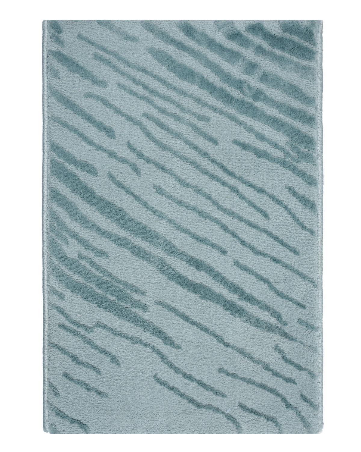 40X60 CM Aura Doormat | Distressed Abstract Light Blue