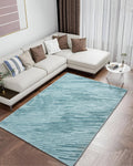 Aura Distressed Abstract Aqua Carpet