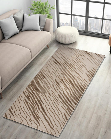 Aura Distressed Abstract Gold Carpet