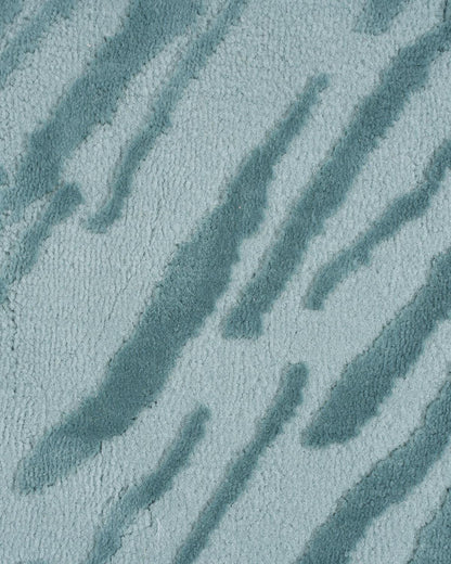 Aura Carpet | Distressed Abstract Light Blue